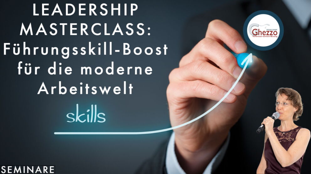 Flyer für LEadership Masterclass: Führungsskill-Boost für die Moderne Arbeitswelt